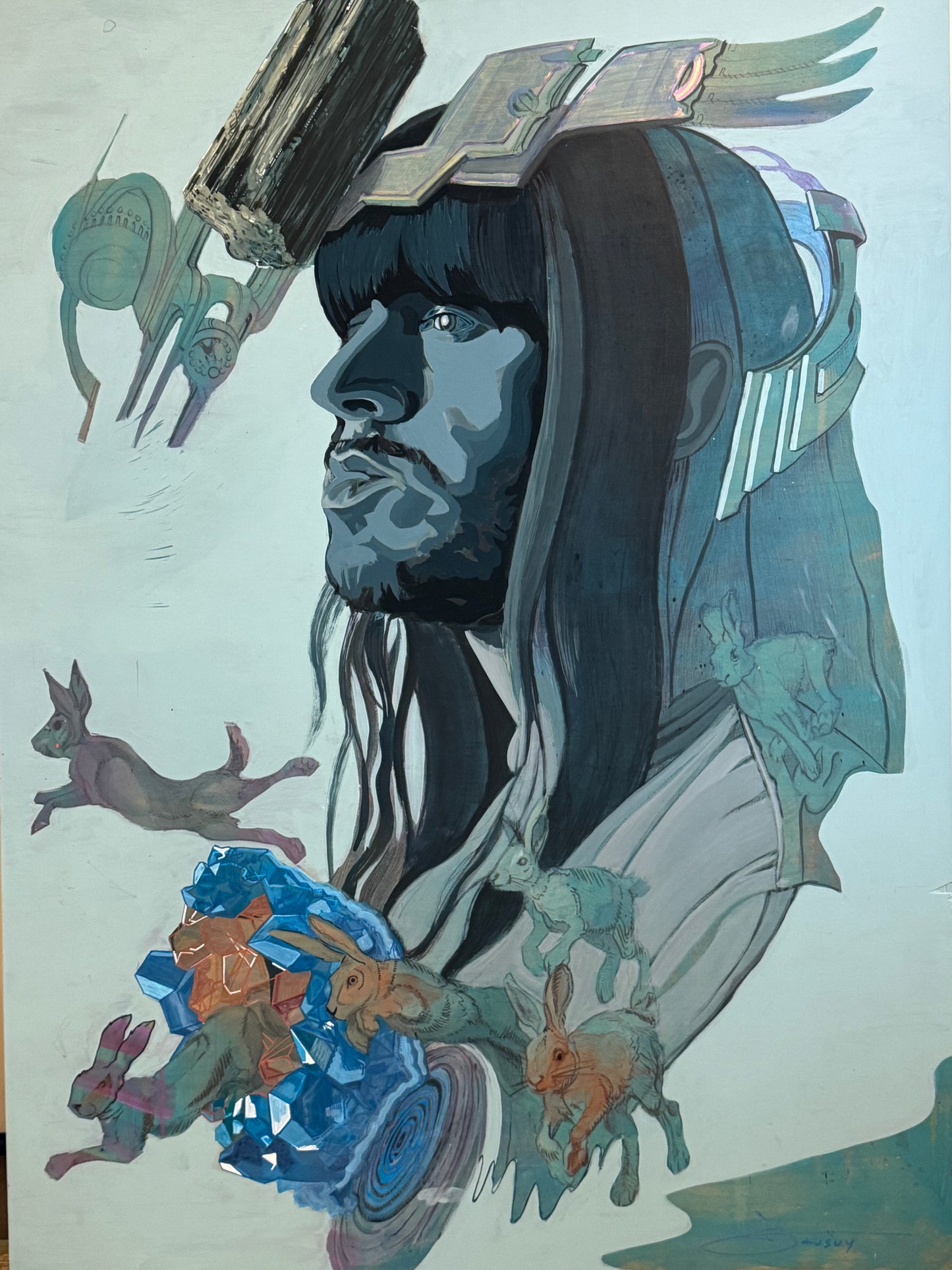 Airplane - Khruangbin Triptych - Signed